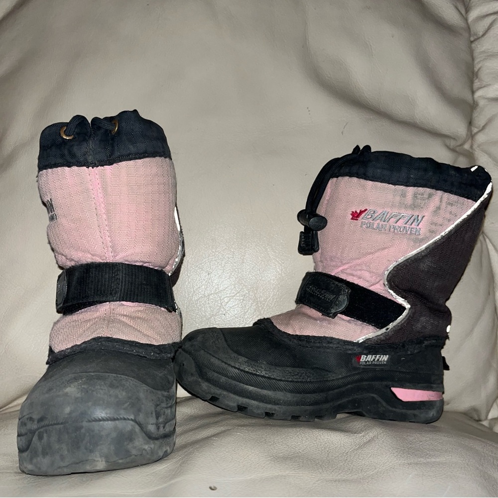 Well used baffin boots size 12 girls